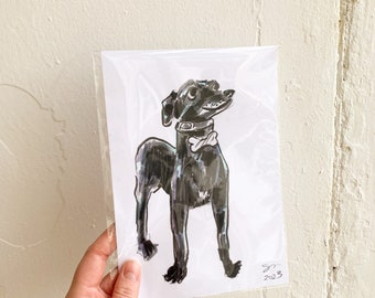 Custom Pet Sketch, Animal Portrait Art, Personalized Gift