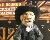 Viejo oeste Mariscal arte escultura figura de talla de madera