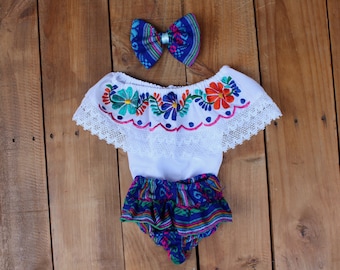 12-36 Months-TUTU /& Blouse Toddler Mexican Girls Outfit-Embroidered Flowers-Summer-Boho-Fiesta Birthday Outfit-Frida Kahlo-Cake-Folk-Bow