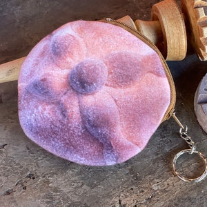 Pan de Muerto Mexicano Pan Dulce Mini Moneda Bolsa Llavero Bolso-Hippie Arte Popular-Flores-Arte Popular Fiesta Fiesta Favor-Cumpleaños Máscara Facial Bolsa