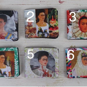 Frida Kahlo Wallet Gift Ideas Mexican Art Cartera- Pop culture Boho Frida Quote Unisex Credit Card Case Card Holder Gifts for Her Christmas