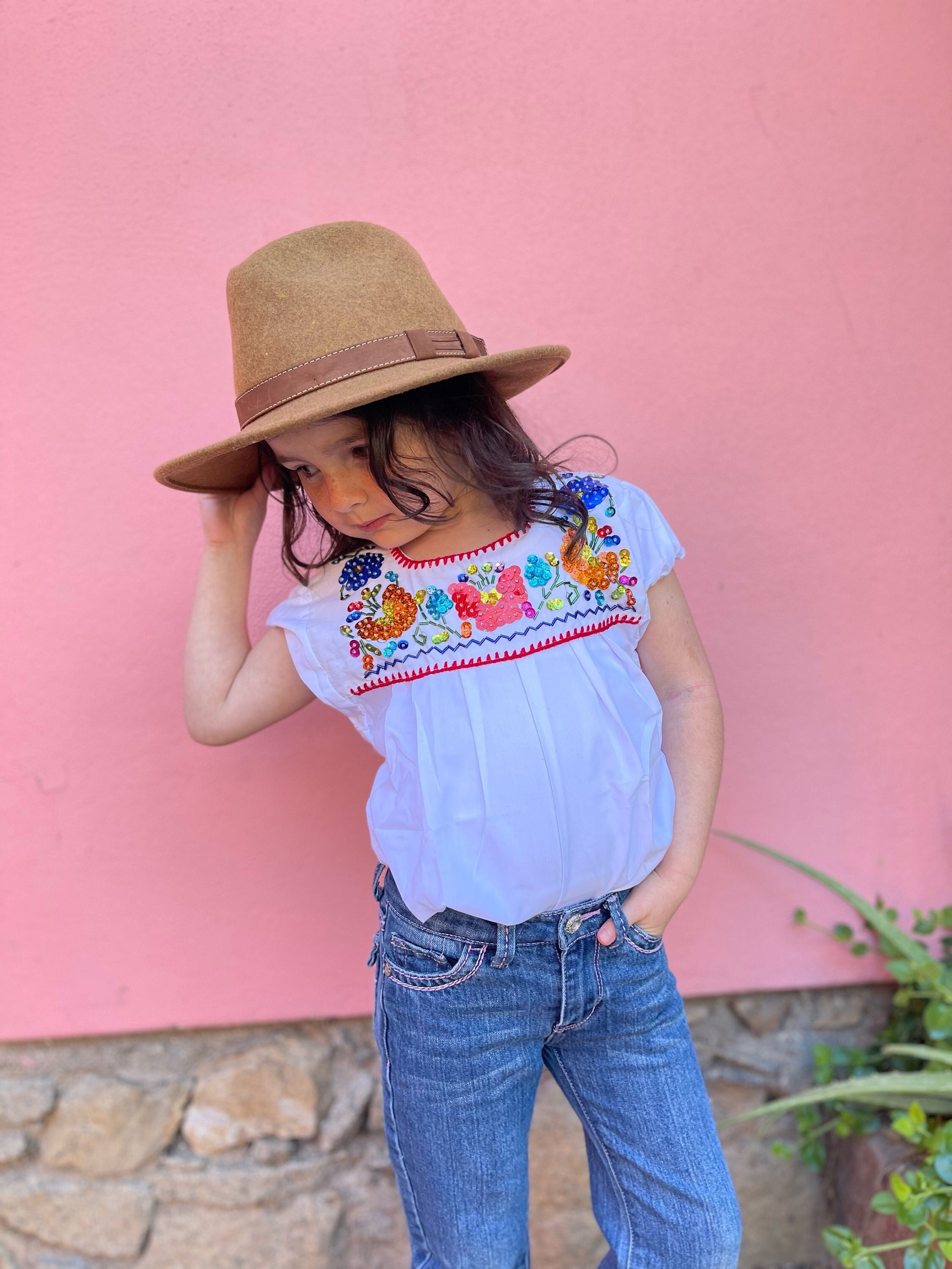 Mexican Beaded Blouse
