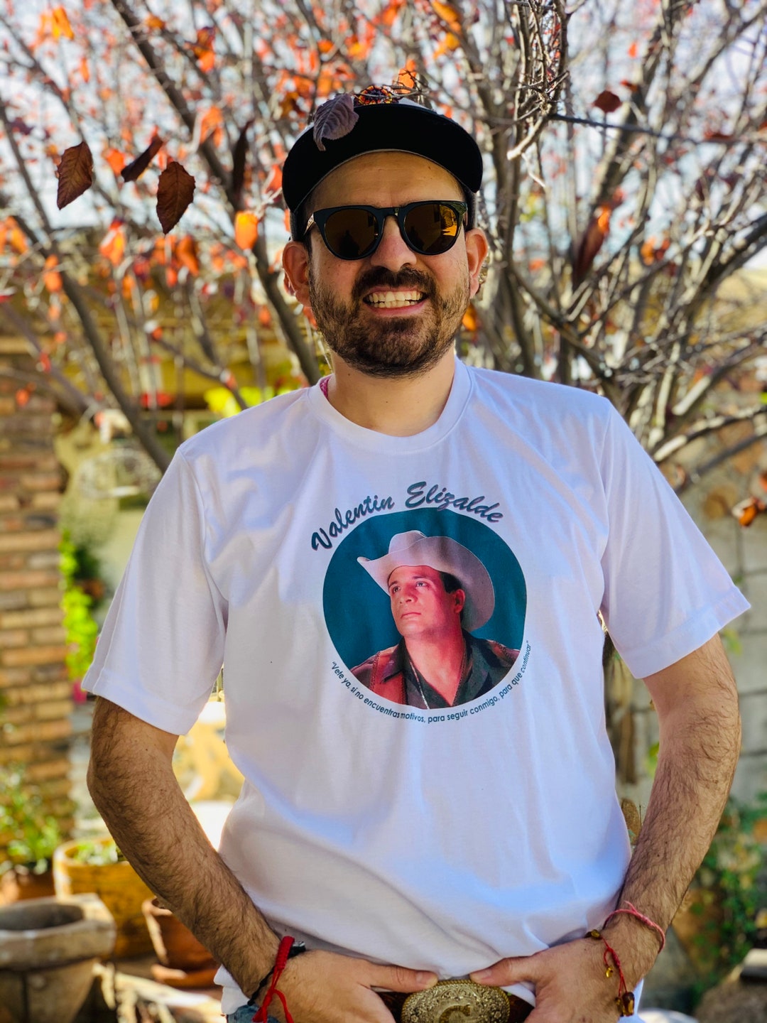 Valentin Elizalde El Gallo De Oro Bohemian Mens Unisex Mexican Tee