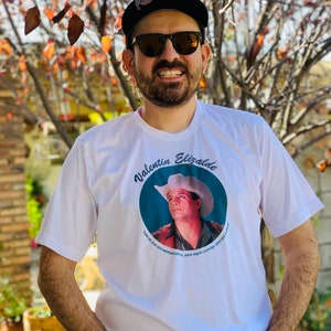 Valentin Elizalde El Gallo de Oro Bohemian Mens Unisex Mexican Tee Traditionally Hipster-Festival Fiesta Mexicana Cotton Música Singer
