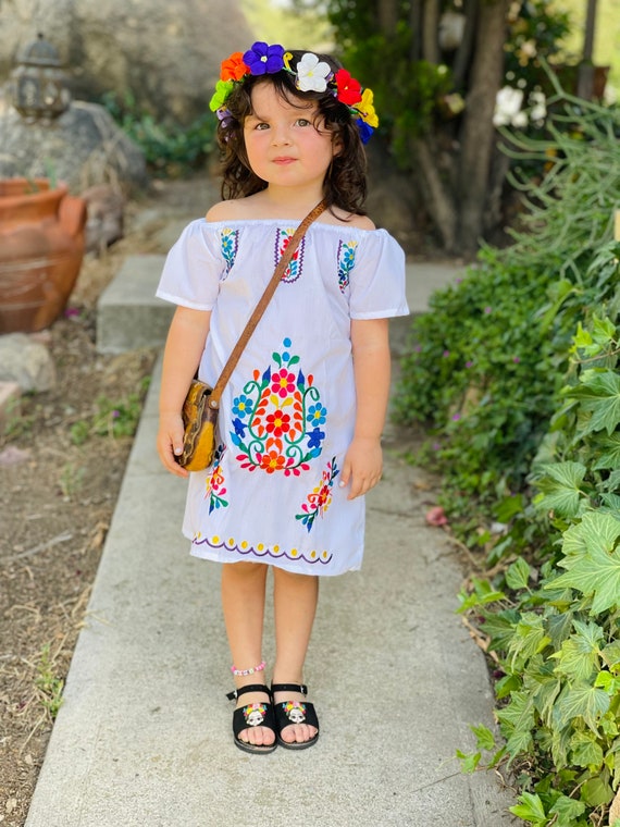 Mexican dresses for clearance toddlers