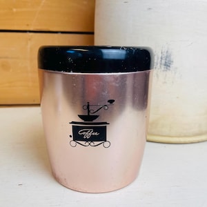 Vintage West Bend Aluminum Coffee Container Canister 1960s Kitchen Decor Made in the USA