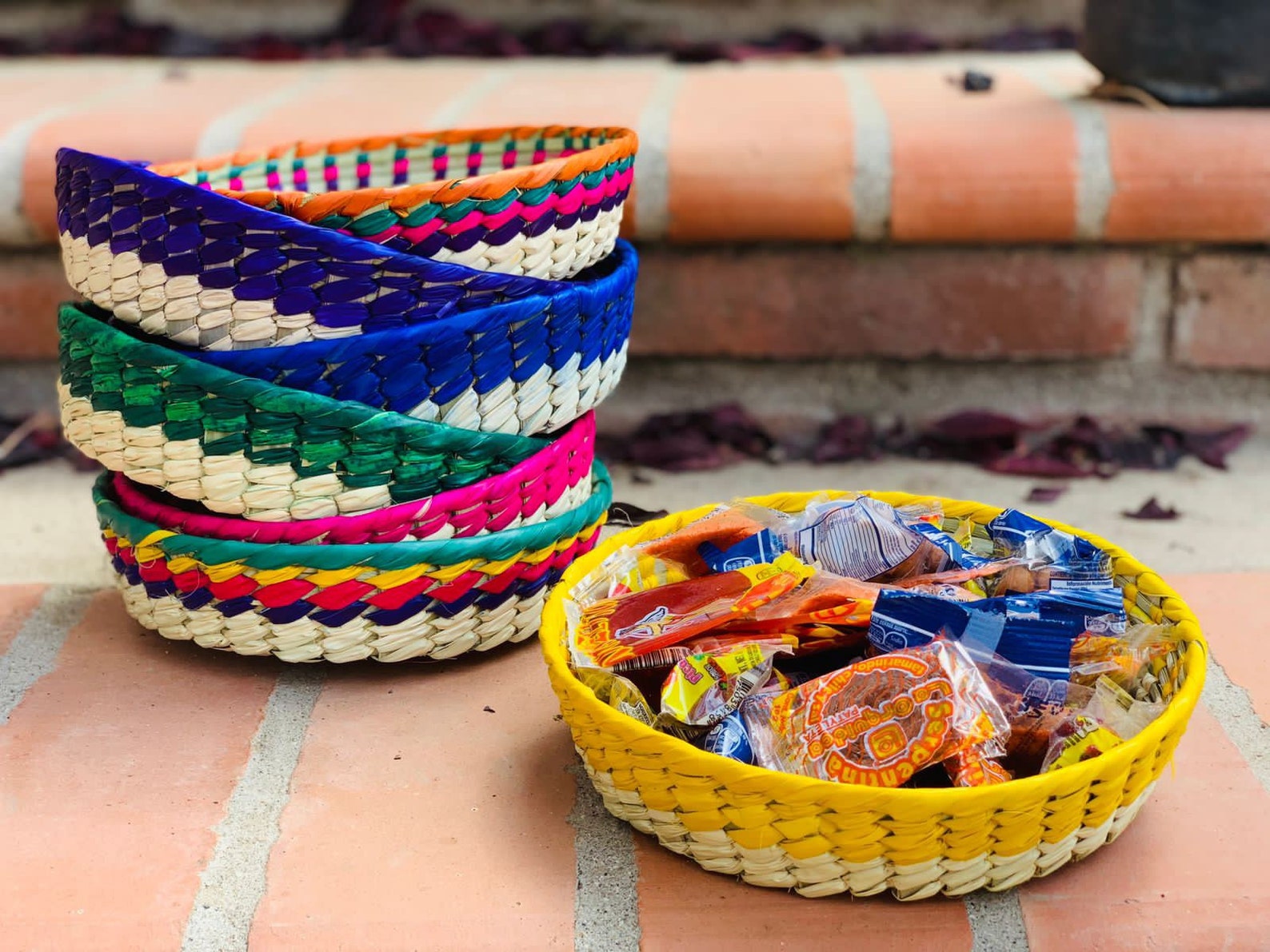 Mexican Tortilla Basketcandy Tray for Fiesta Party set of 6 Etsy UK
