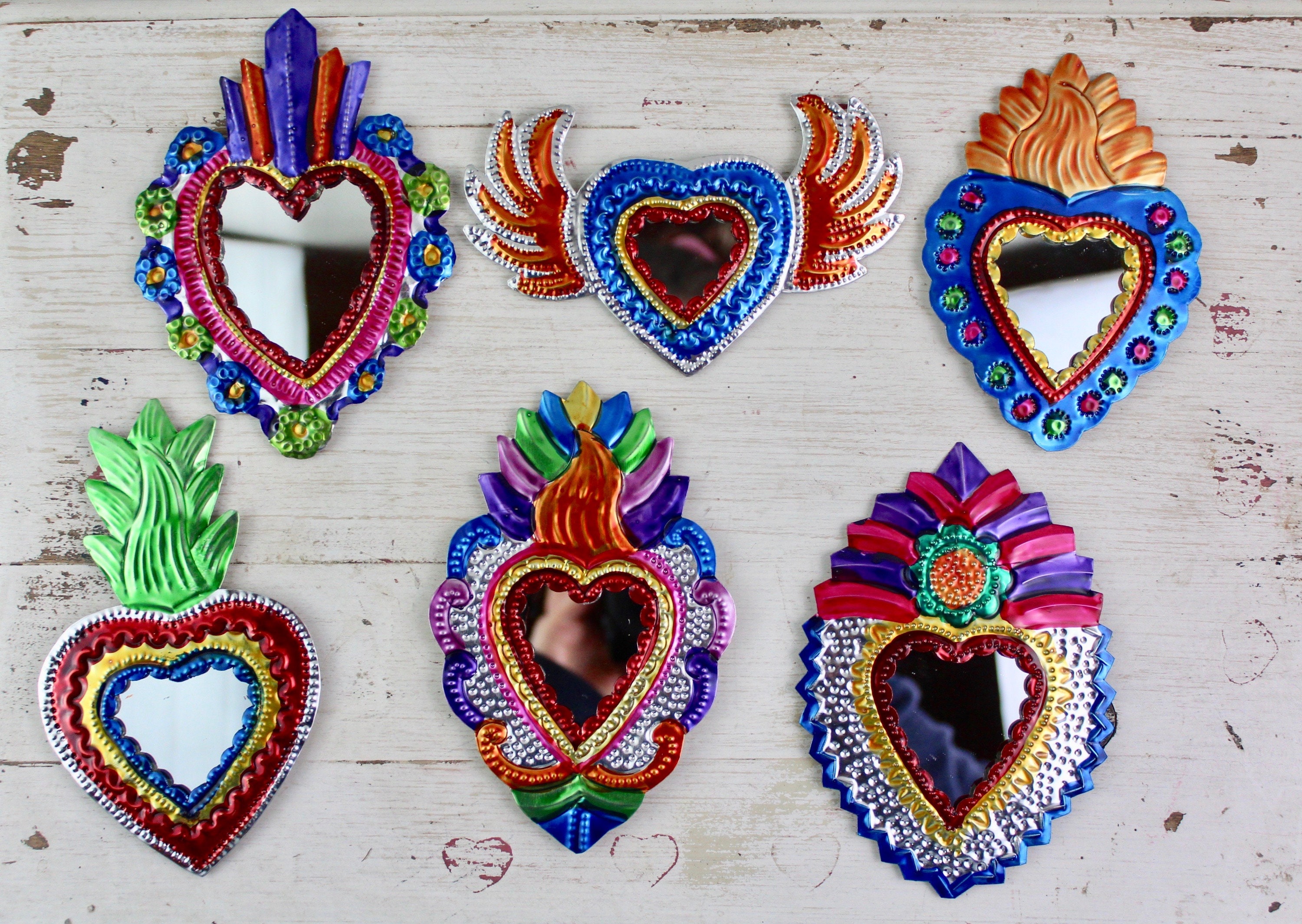 Mini Wreath Mexican Ornaments Hand Made Miniature Ornaments La Mexicana  Handmade Ornament 