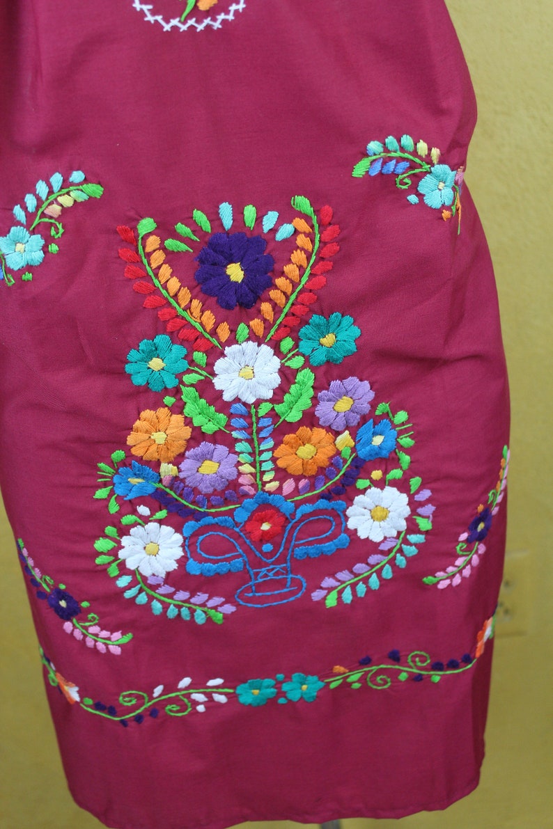 Mexican Peacocks Hand Embroidered Tunic