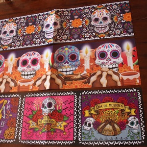 2 Grote Dag van de Dode Karton Knipsel- Het Decor van het huis- Halloween- PartijLevering- La Catrina- Kunst- Mexicaanse Fiesta- De Schedel van de suiker- Bloemen- Altaar