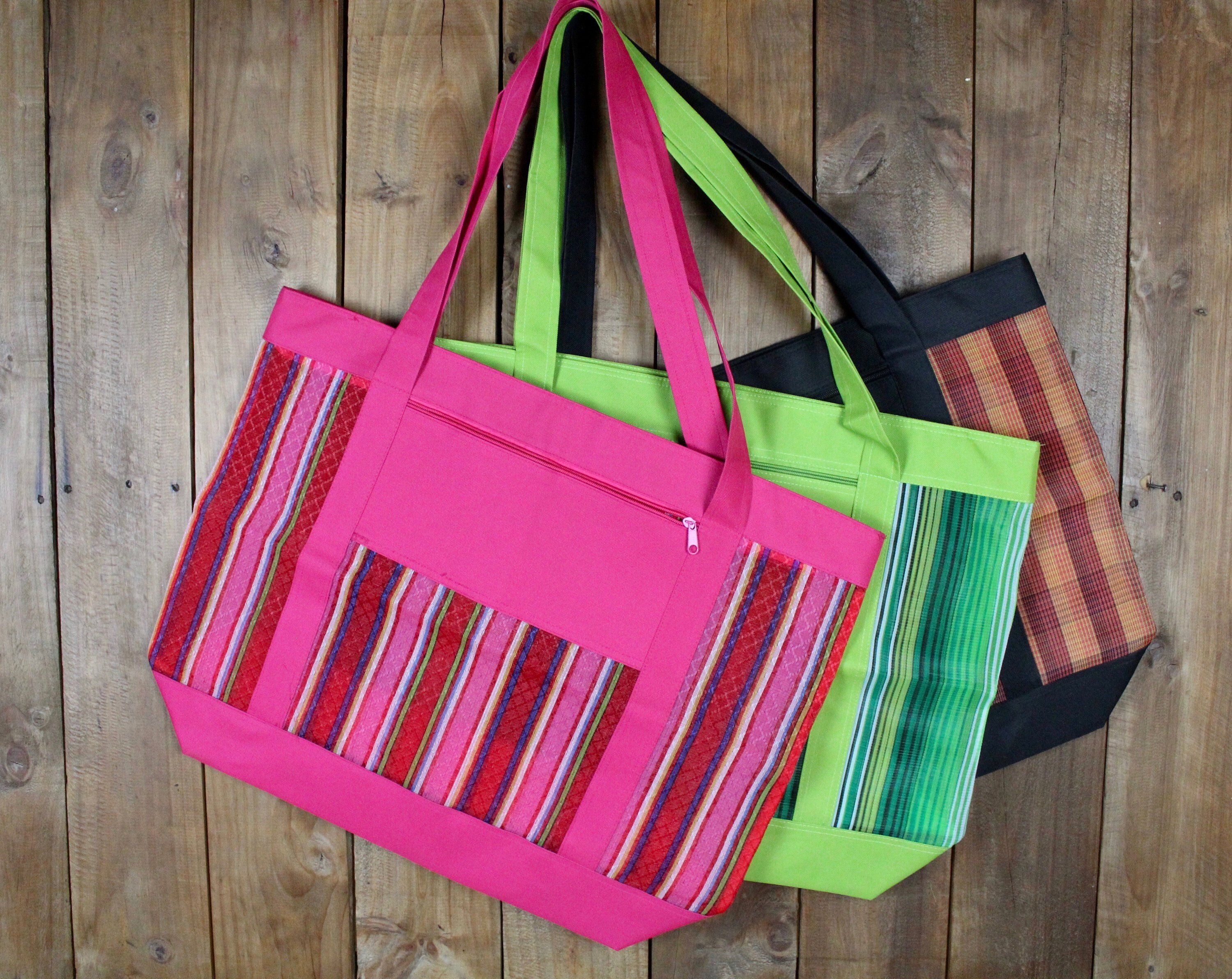 everyday tote bolsa with zipper