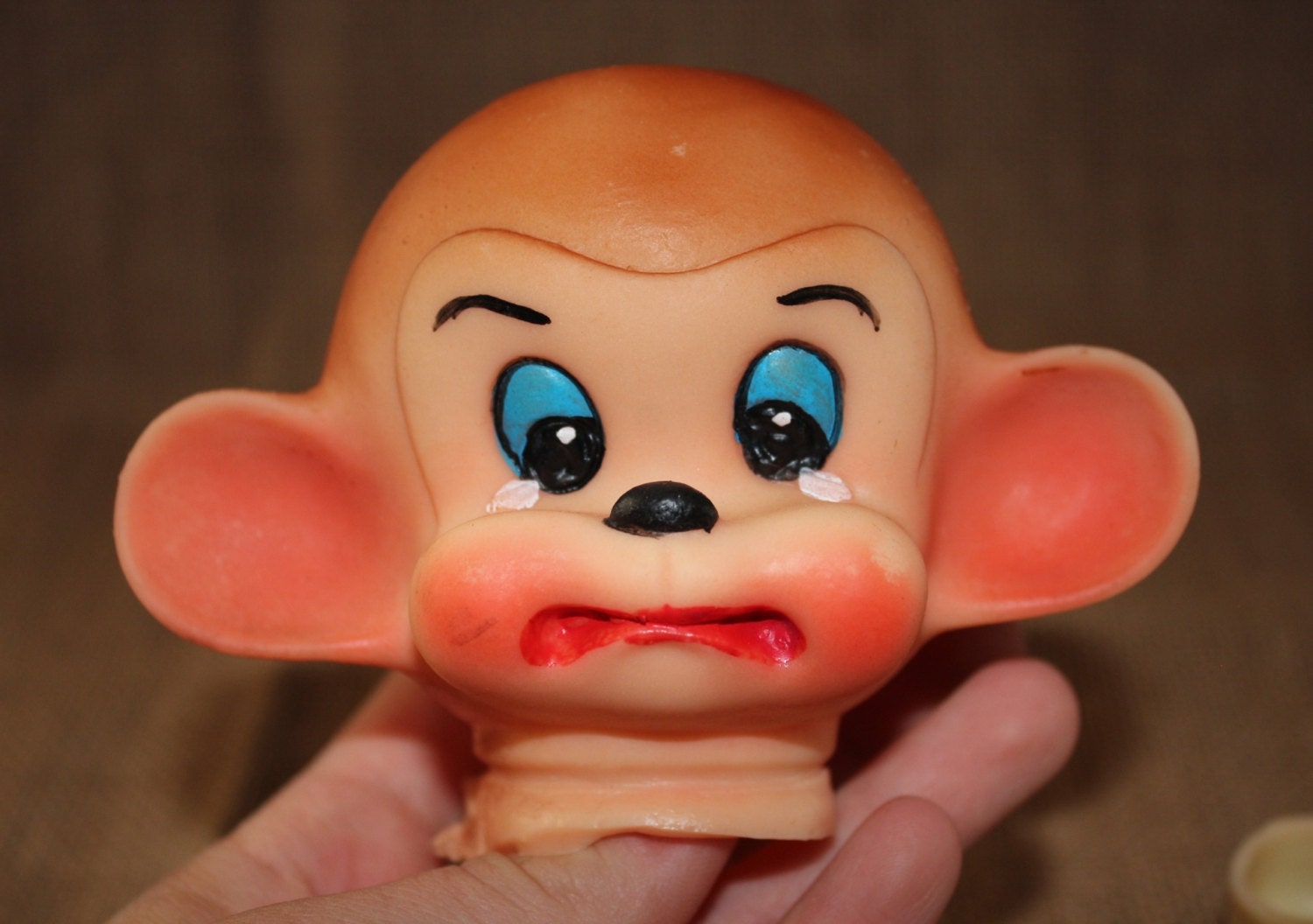 Vintage Plastic Monkey Puppet with hands and feet Monkey Etsy