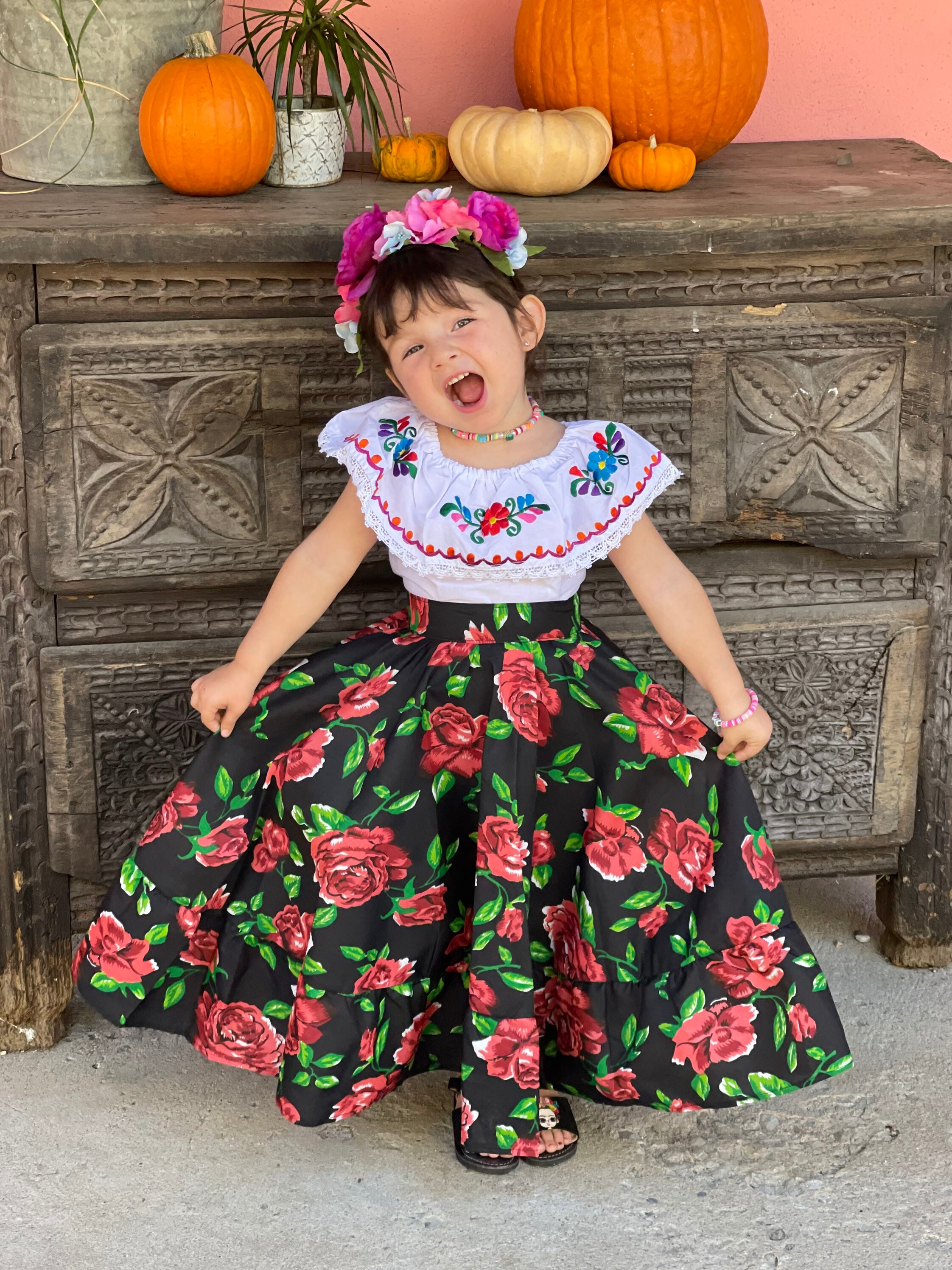 8-9 Years Fiesta Mexican Party Outfit Colorful Baby Toddler 