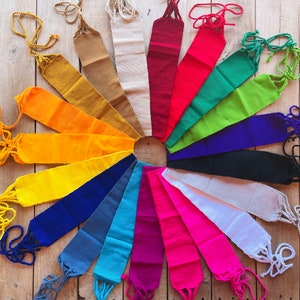 Hand Woven Belts-Sash-Colorful-Accessories-4 inches wide-Traditional Belts-Faja-Frida Kahlo-Wrap-Danza-Festival-Boho-Vintage-texme-southwest