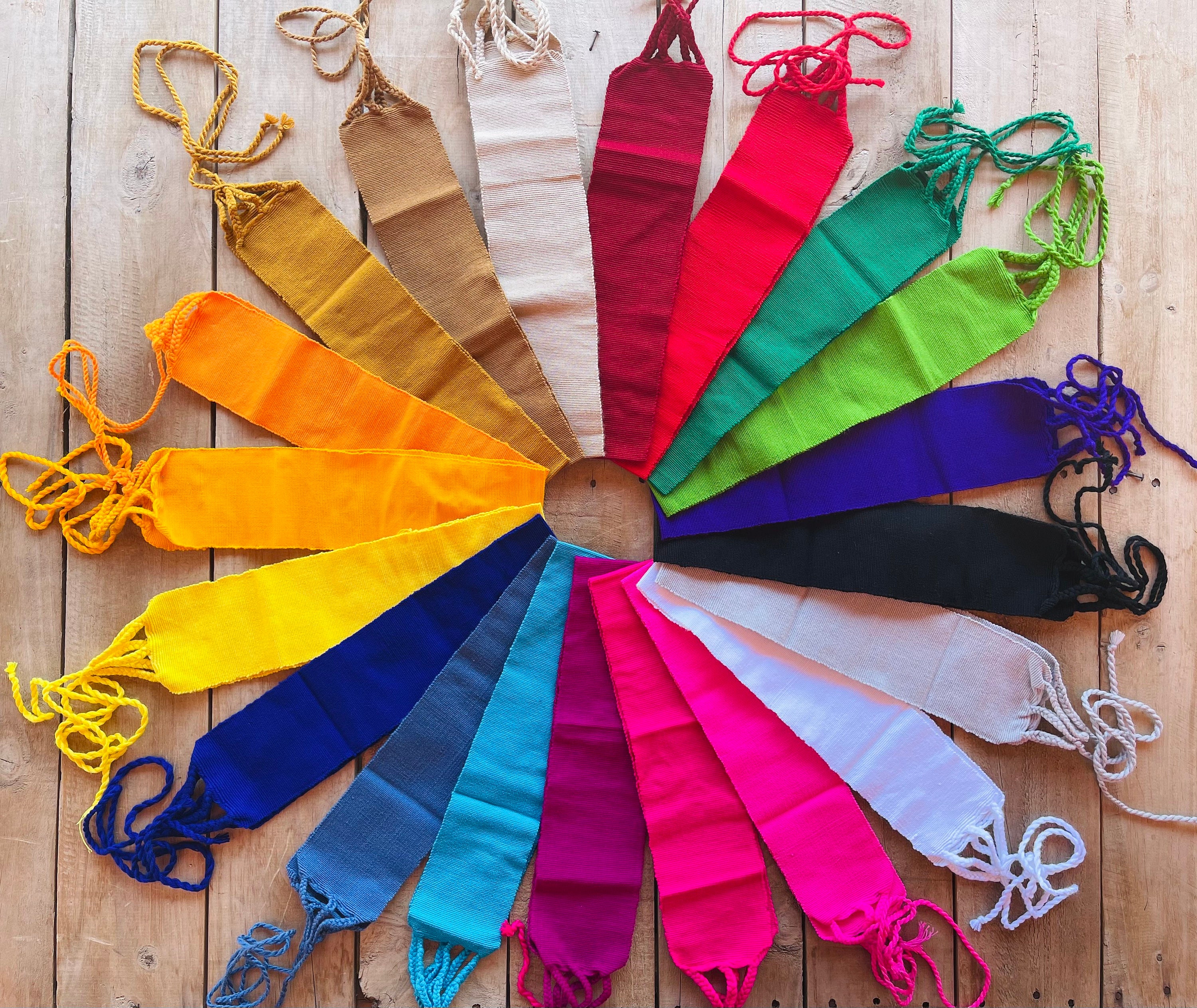 Hand Woven Belts-Sash-Colorful-Accessories-4 inches wide-Traditional …
