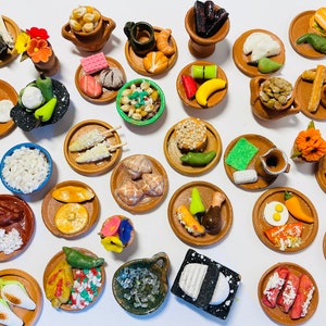 Miniature Mexican Dishes Authentic Folk Art curio Nostalgic Mexican Food Abuelita Pan Dulce Christmas Elote Tacos Torta Fiesta Alter