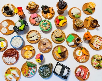 Miniature Mexican Dishes Authentic Folk Art curio Nostalgic Mexican Food Abuelita Pan Dulce Christmas Elote Tacos Torta Fiesta Alter