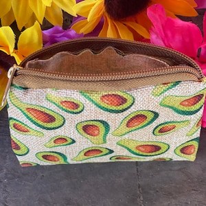 Aguacate mexikanische Mini-Münztasche Keychain Geldbörse-Hippie Volkskunst-Blumen-Volkskunst Fiesta Mitbringsel-Geburtstag Gesichtsmaske Beutel