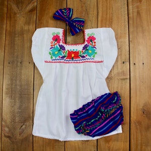 24-36 Monate-bunte Baby Kleinkind mexikanische Mädchen Outfit-bestickte Blumen-Sommer-Boho-Fiesta Geburtstag Outfit-Frida Kahlo-Kuchen-Folk-Bow
