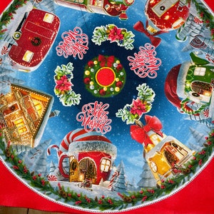 DIY Felt Tree Skirt Christmas With Feliz Navidad House Mexican Handmade Boho-Fiesta Decor-Xmas-Gift Ideas-Holiday-Southwest-Coco-Amor