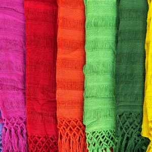 Écharpe mexicaine 100 % coton rebozo-tout en fibres naturelles-porte-bébé-porte-bébé pour l'accouchement-blanc cassé-travail-douula-mexicain-wrap-bébé-cadeau de mariage image 7