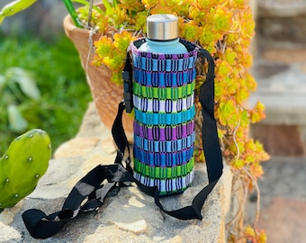 Crossbody Woven Drink Holder Water Bottle Holder Bag Summer Gym Bag Sport Handy Dandy Sports Flask Picknick Disneyland Parks Travel Bag