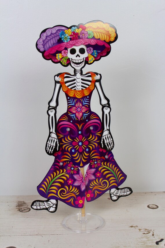 Bailando Catrina Títeres Decoración de la mesa Decoración de catrinas para decorar Bailando Catrina Títeres Decoración de la mesa Decoración