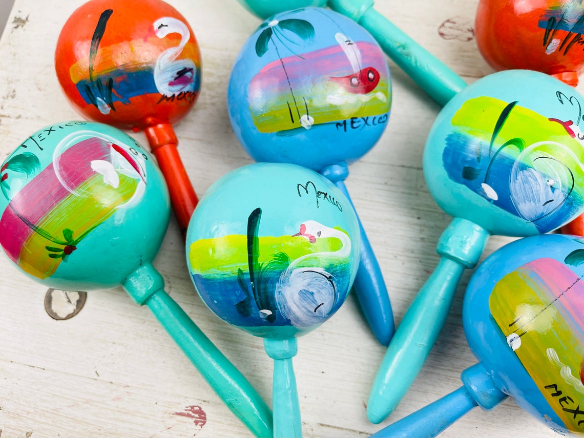 Mexican Maracas for Fiestas Weddings Party Favor Assorted Etsy