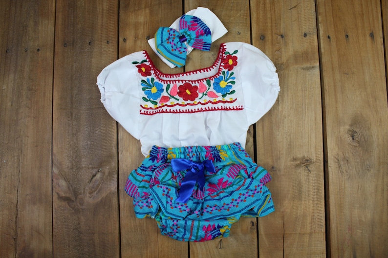 12-36 Months-TUTU /& Blouse Toddler Mexican Girls Outfit-Embroidered Flowers-Summer-Boho-Fiesta Birthday Outfit-Frida Kahlo-Cake-Folk-Bow