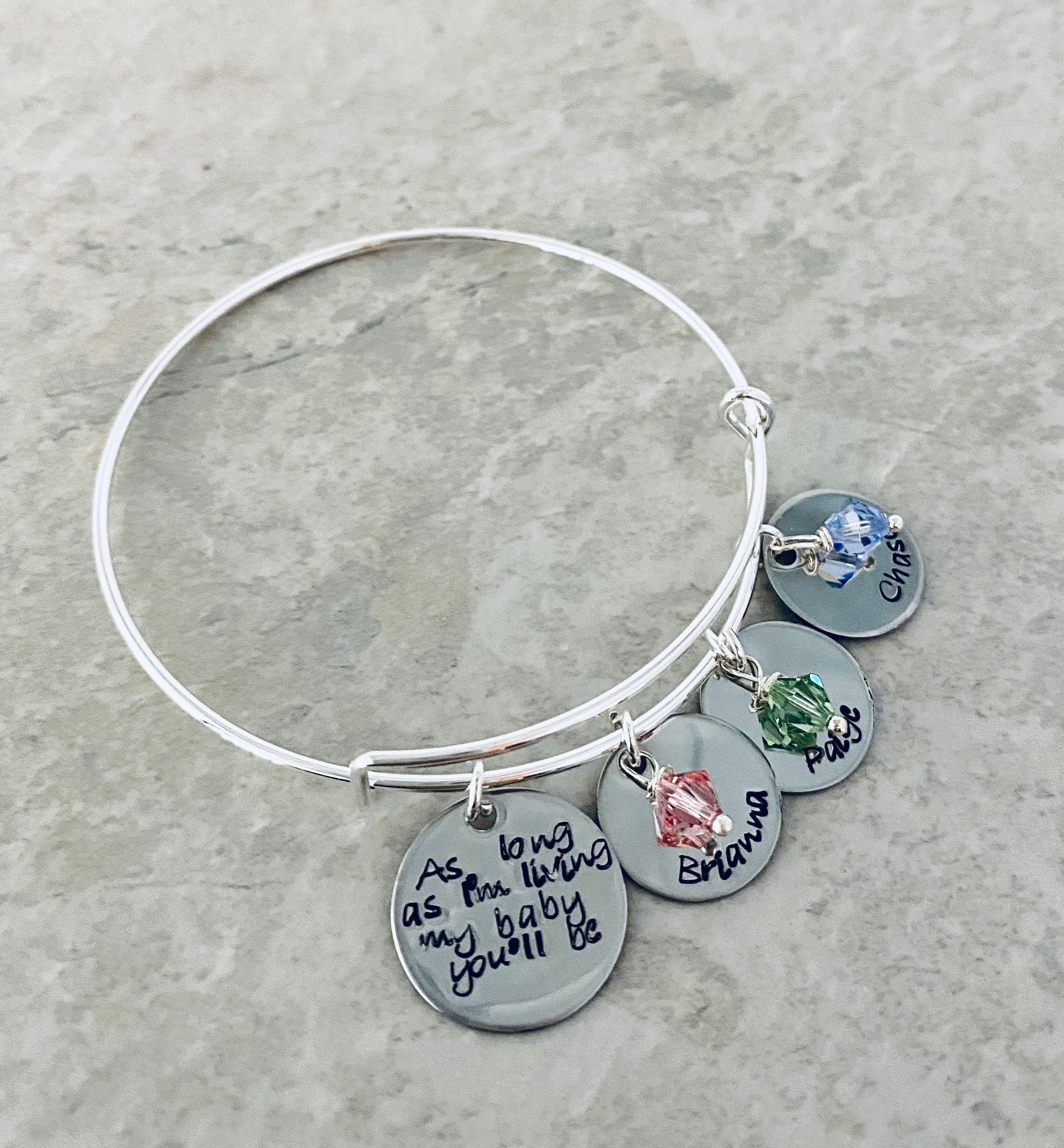 personalized bracelet with children's names