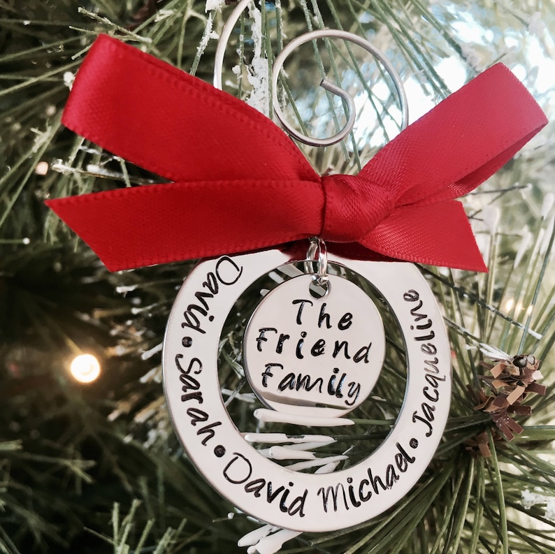 SALE Personalized Christmas Ornament Family Baby's Etsy