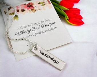 Personalized name necklace custom name necklace with kids names pet name engraved necklace monogrammed jewelry gift for her gift for mom