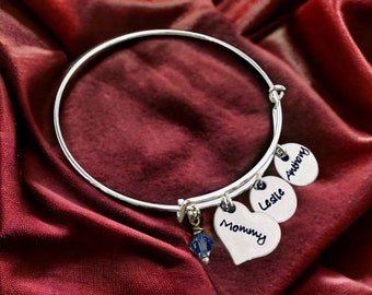 Personalized bracelet with children names personalized gift for mom grandma mothers day gift Christmas gift children names mothers jewelry