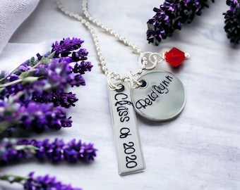 Personalized graduation necklace graduation gift for her class of 2021 class of 2022 class of 2023 congrats grad high school college grad