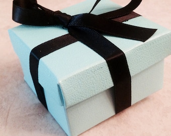 Gift box teal gift box aqua gift box jewelry gift box