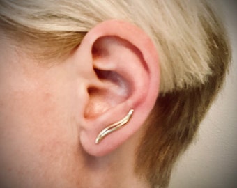 Gold or silver ear climbers climber earrings silver earrings minimalist earrings boho earrings