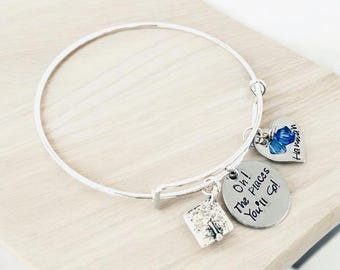 Oh the places you'll go graduation gift for her graduation jewelry class of 2021 2022 2023 graduation bracelet graduate high school college