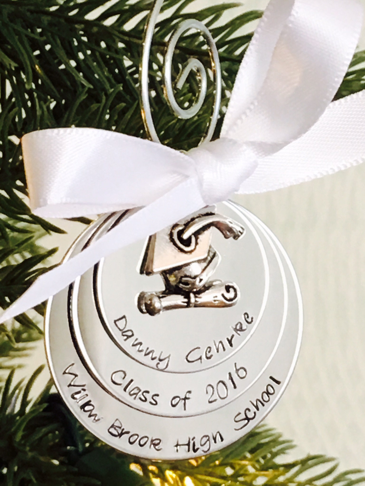 Personalized Christmas ornament graduation ornament ...
