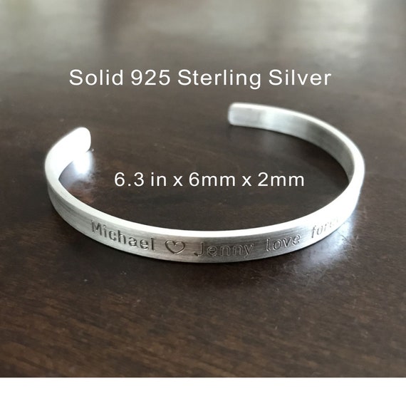 Handcut Sterling Silver Bangle Bracelets Handcut Sterling Silver Bangle Bracelets