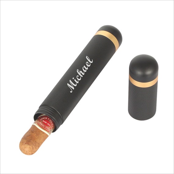 Personalized Engraved Custom Cigar Tube Cigar Case Holder Travel