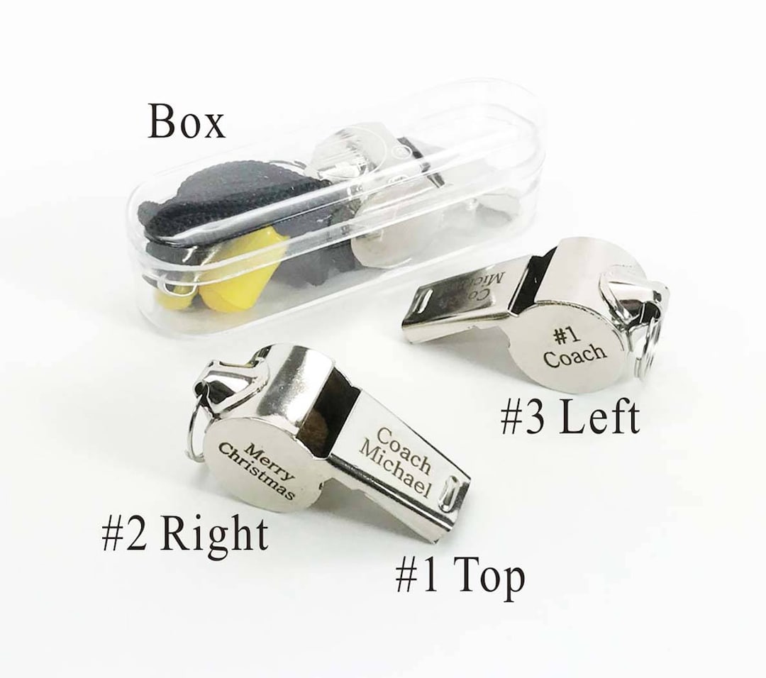 Personalized Coach Whistle , Custom Teacher Whistle , Engraved