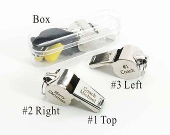 Personalized Custom Engraved  Whistle  Engraved Whistle Custom  Coach Whistle Personalized Teacher Whistle-Graduation Gifts