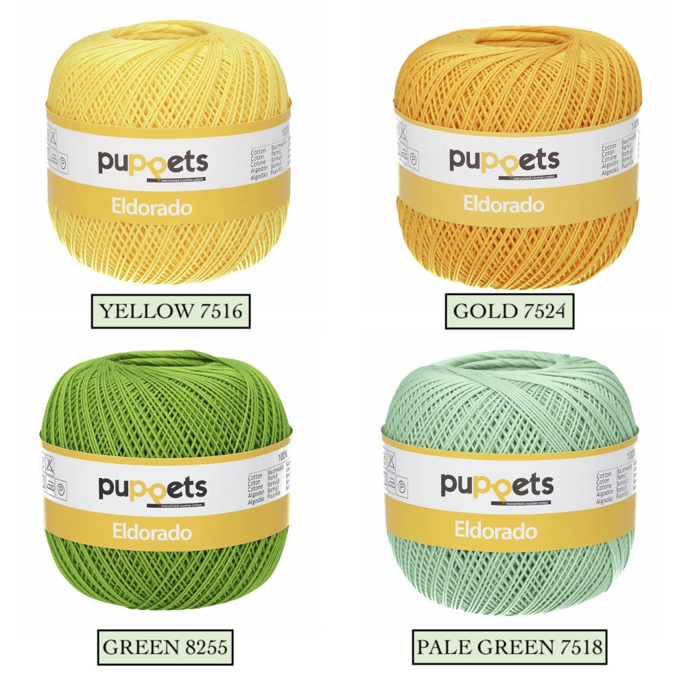 Puppets Eldorado No.10 100 Cotton Crochet Thread Craft Yarn Etsy UK