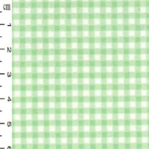 K&ouml;nnte beinhalten: Gr&uuml;ner und wei&szlig;er Gingham-Stoff mit kleinem Karomuster. Der Stoff wird in Zentimetern gemessen.