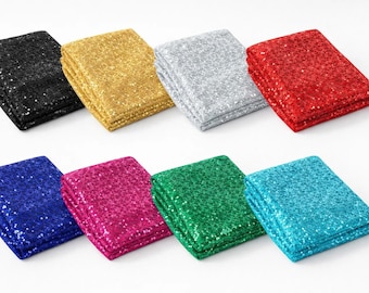 Sequin Spandex Fabric: Stretch Sparkle Dancewear -  145cm full width, 130cm sequin-covered