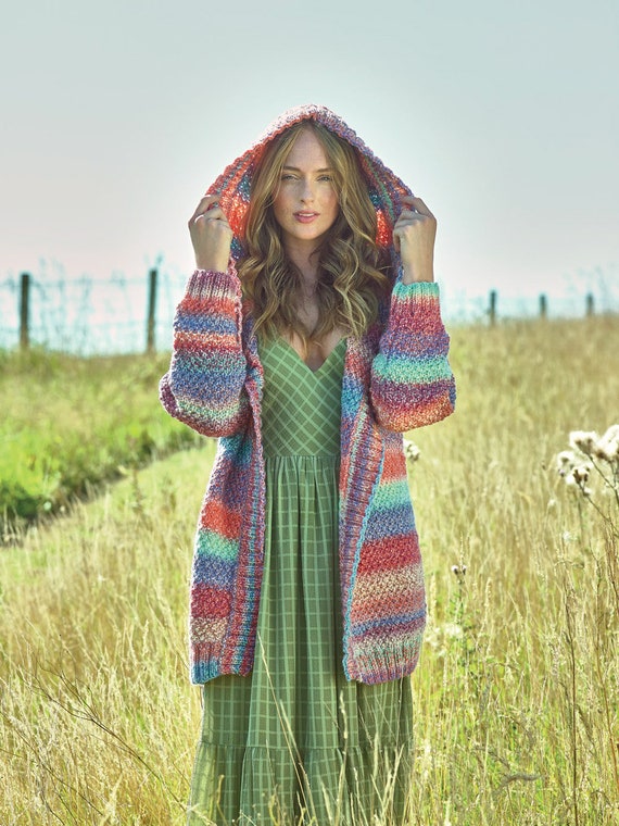 Buy Knitting Pattern James C Brett JB798 Hooded Cardigan Pattern