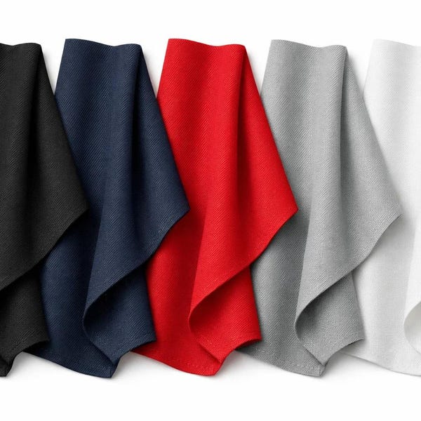 Plain Polyester Twill Fabric 150cm Wide Dressmaking Material Hardwearing
