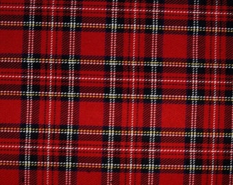 Polyviscose Tartan Fabric Fashion Royal Stewart Mini Scottish Plaid Check Woven