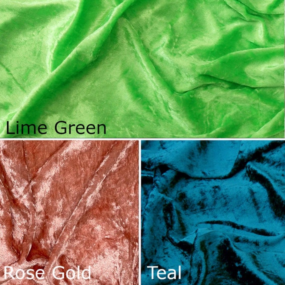 Crushed Velvet Fabric Stretch Velour Material 150cm Wide 