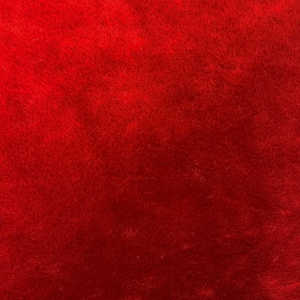 Plush Fur Fabric Plain Luxurious Super Soft Material 150cm Wide Rusty Red